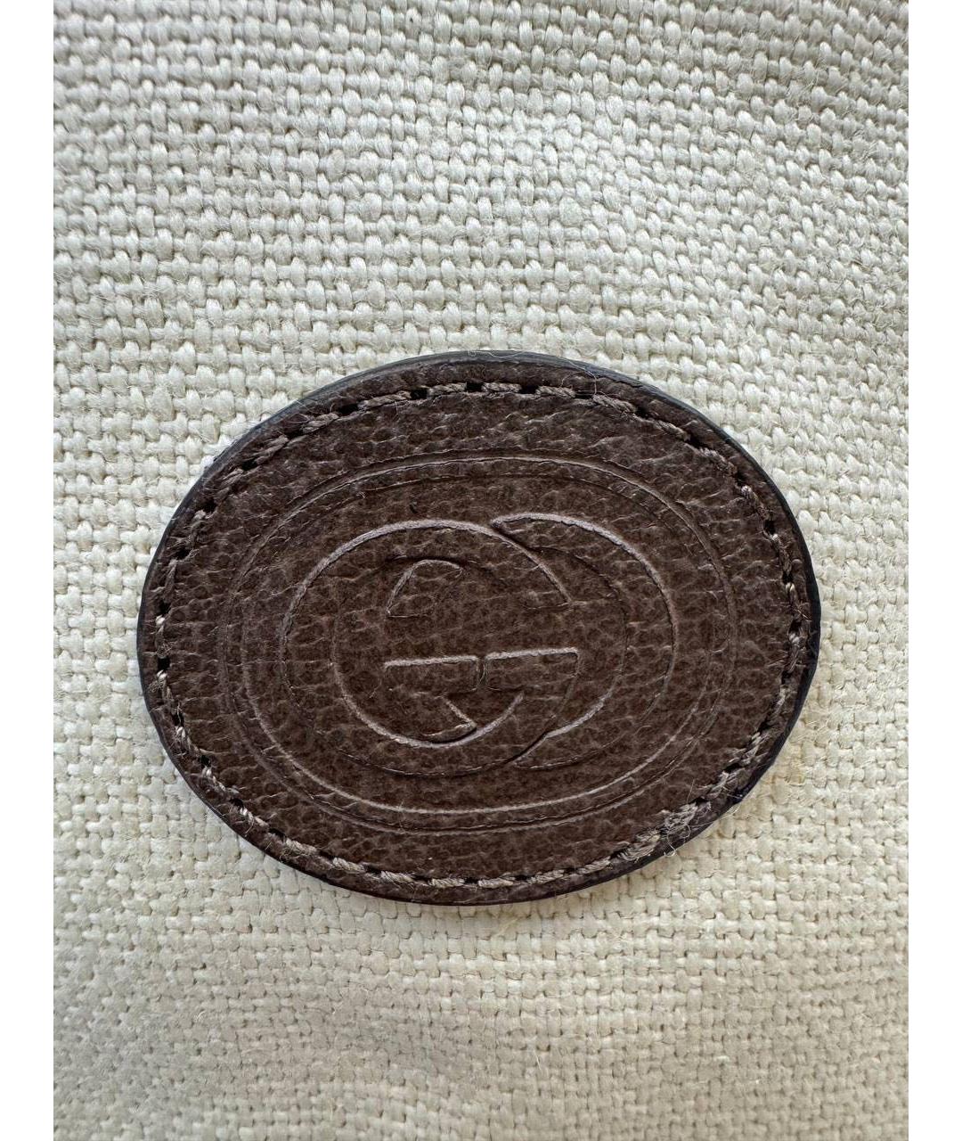 GUCCI Бежевая льняная панама, фото 5