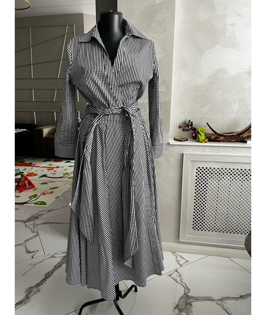 MICHAEL KORS COLLECTION Черное хлопковое повседневное платье, фото 5