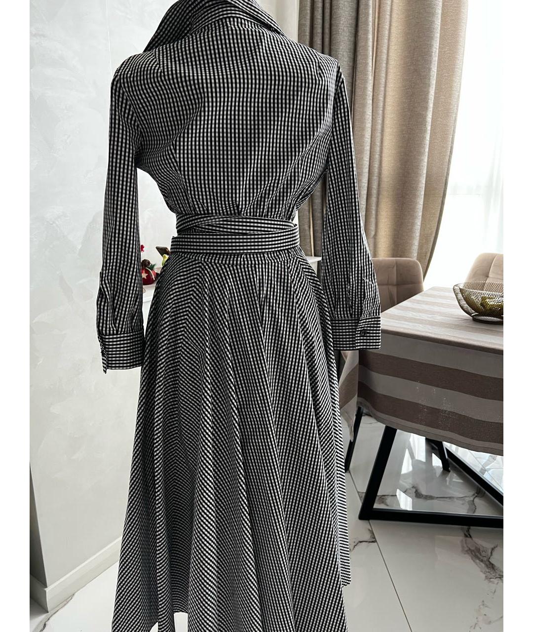MICHAEL KORS COLLECTION Черное хлопковое повседневное платье, фото 2