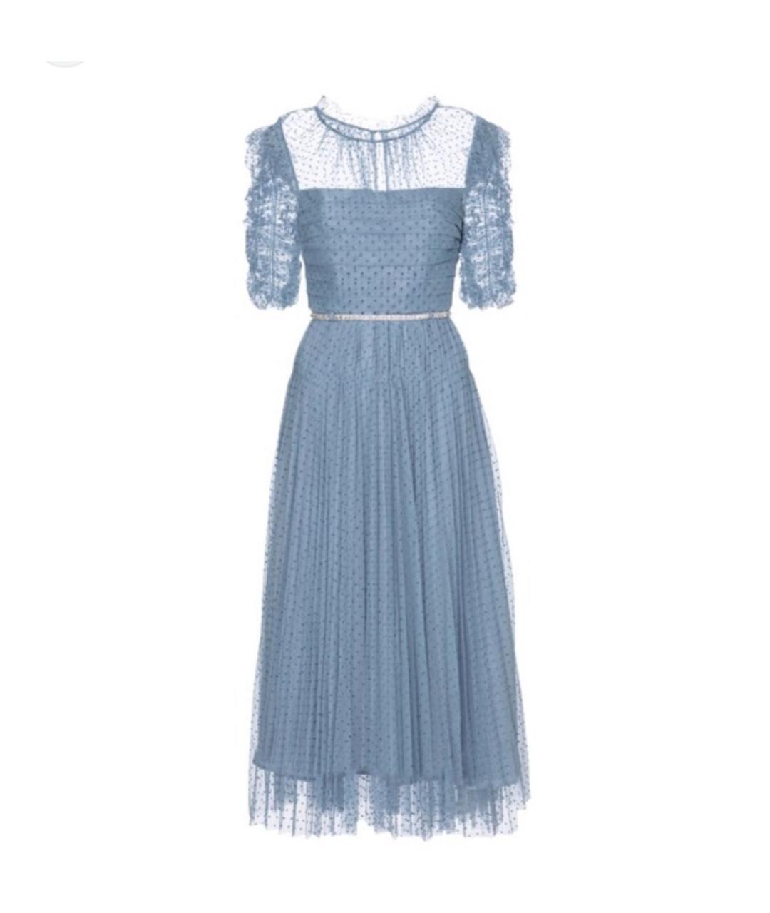 SELF-PORTRAIT Голубое повседневное платье, фото 1