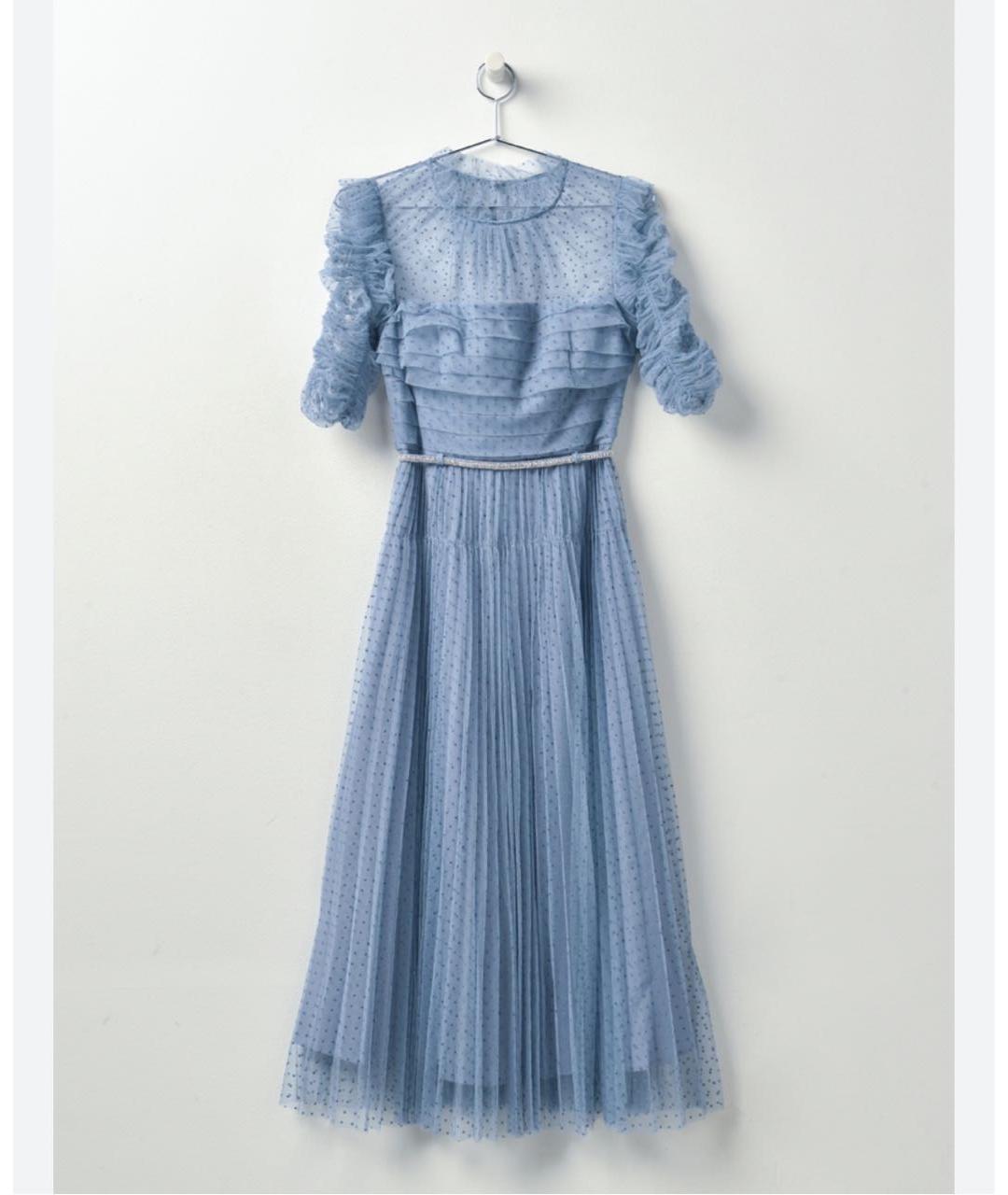 SELF-PORTRAIT Голубое повседневное платье, фото 2