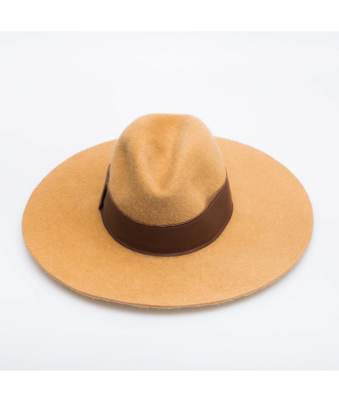 LORO PIANA Коричневая кашемировая шляпа, фото 5