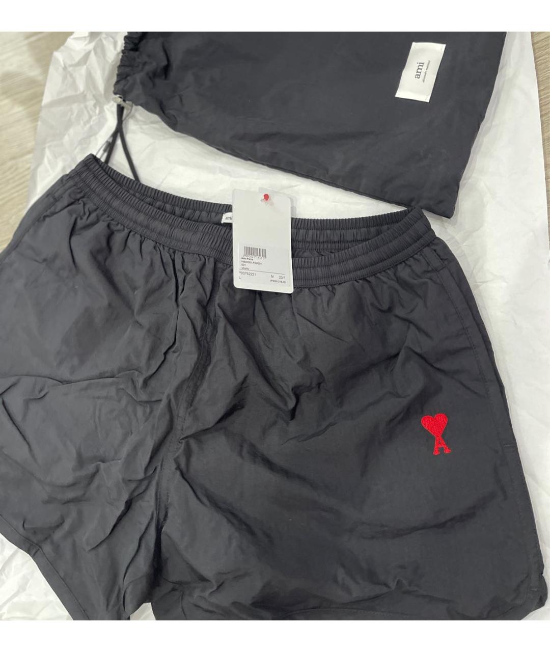 Ami Paris Черные шорты, фото 5