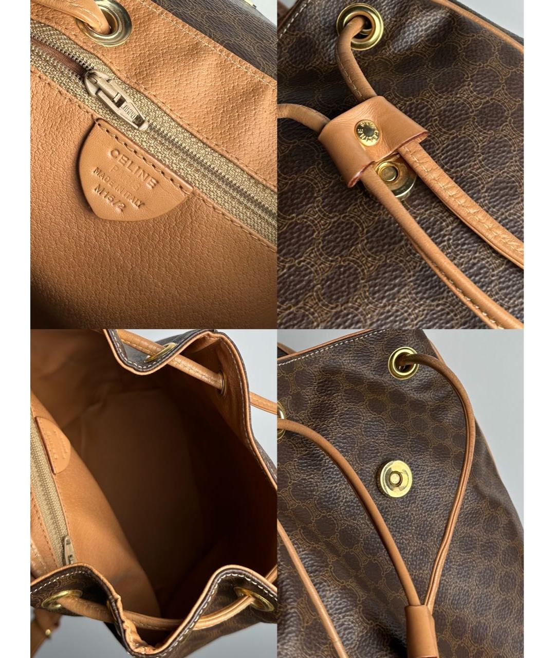 CELINE PRE-OWNED Коричневый рюкзак, фото 7