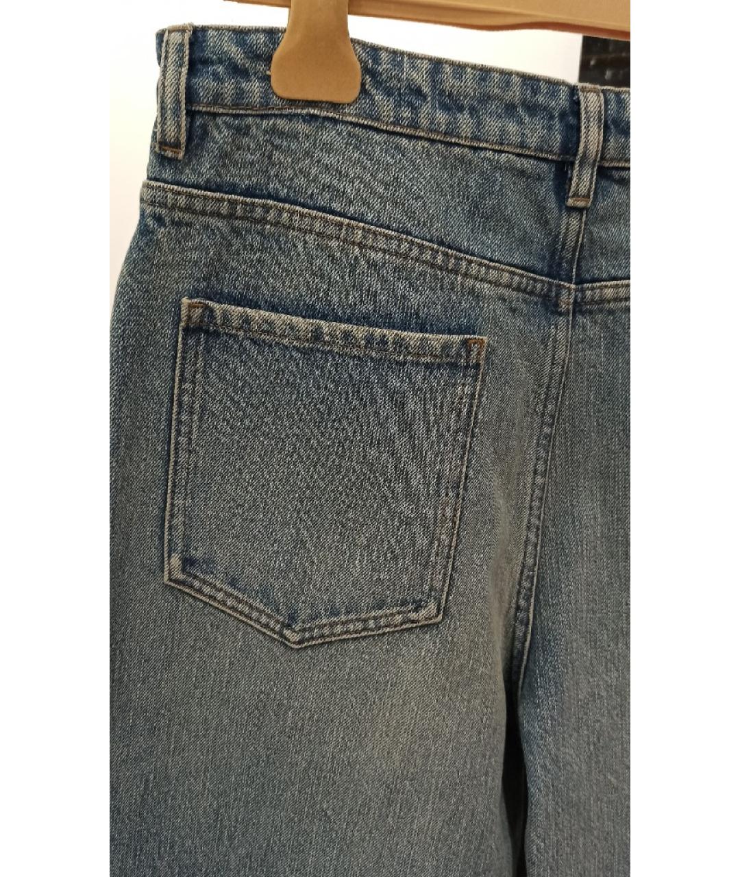 MIU MIU Хлопковые прямые джинсы, фото 4