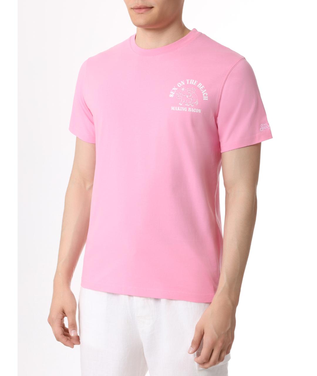 MC2 SAINT BARTH Розовая футболка, фото 4