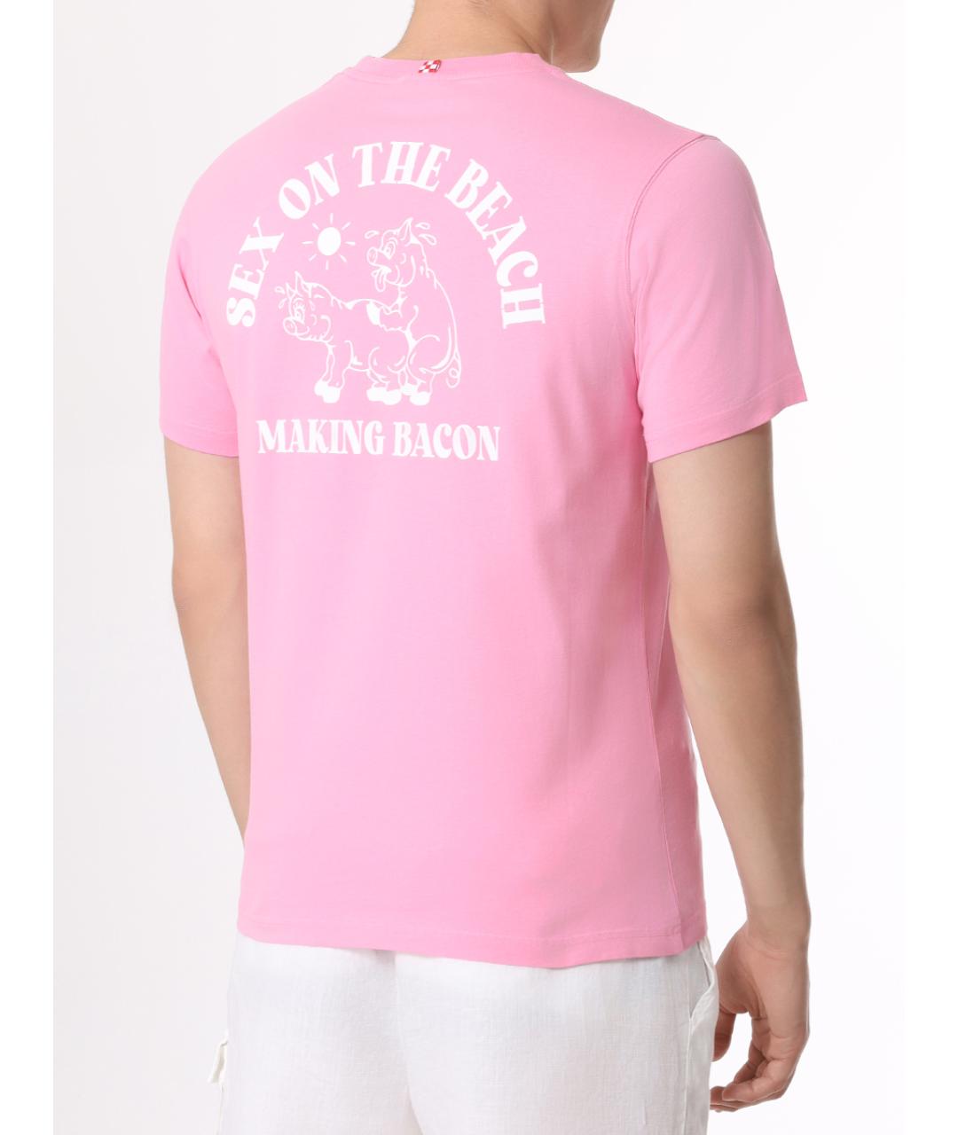 MC2 SAINT BARTH Розовая футболка, фото 3