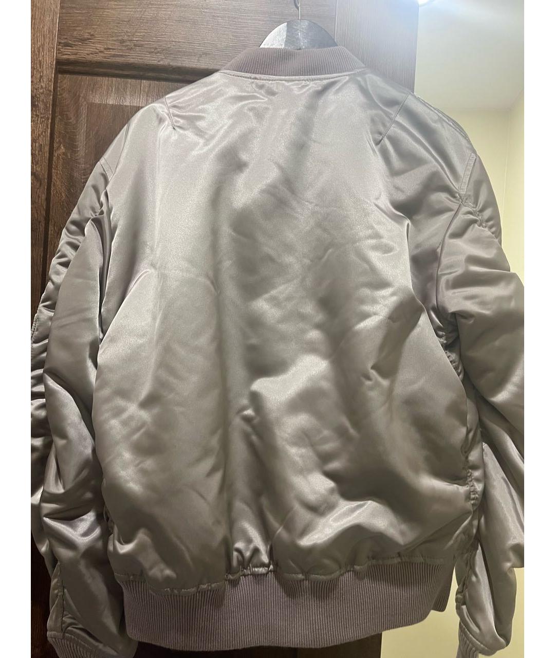 DIESEL Серебряная атласная куртка, фото 2