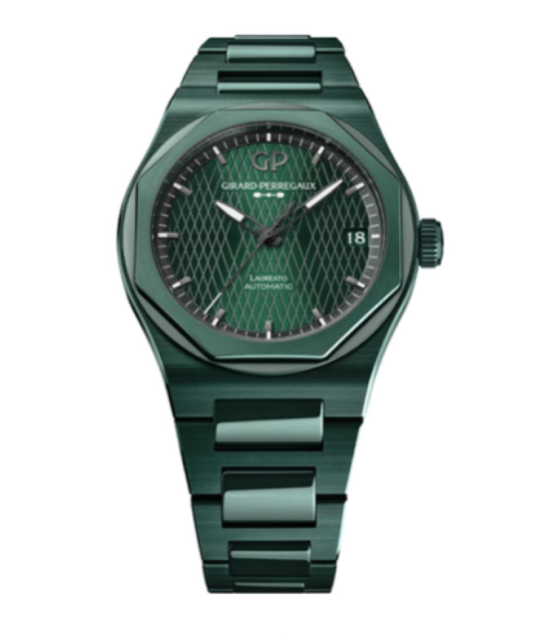 GIRARD PERREGAUX Зеленые керамические часы, фото 1