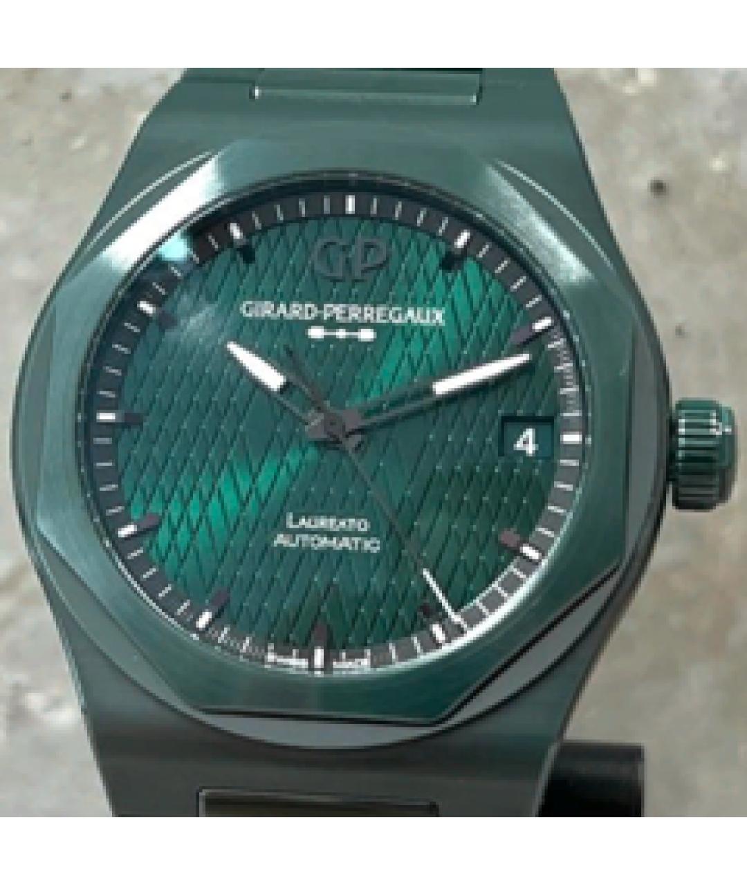 GIRARD PERREGAUX Зеленые керамические часы, фото 2