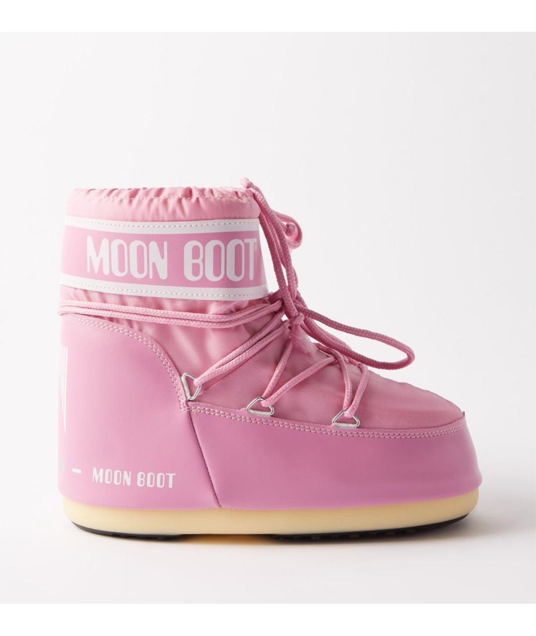 MOON BOOT Розовые ботинки, фото 9