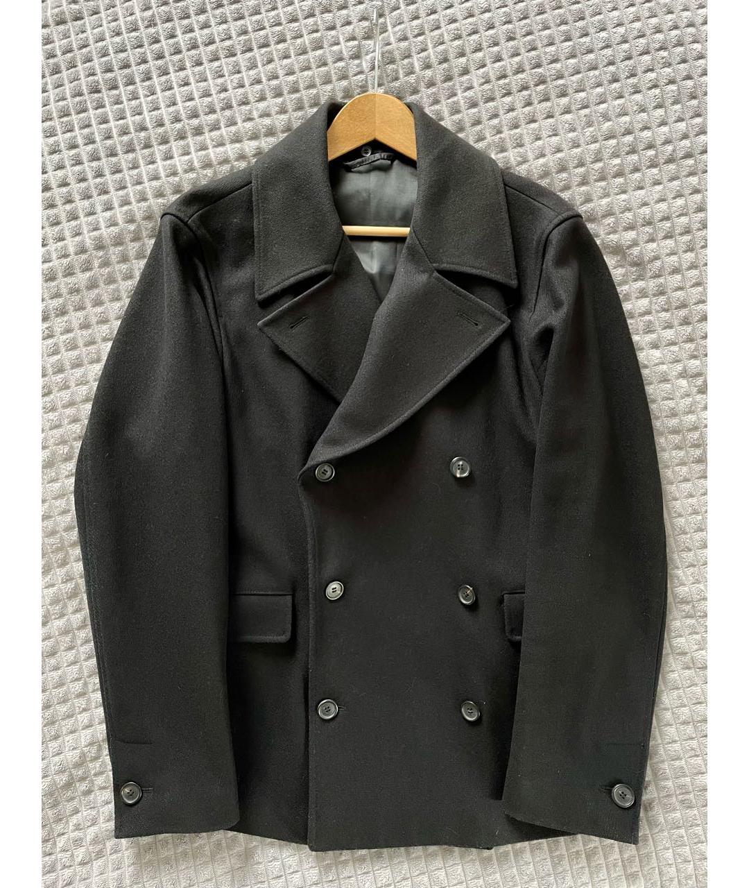 MIU MIU Черное шерстяное пальто, фото 3