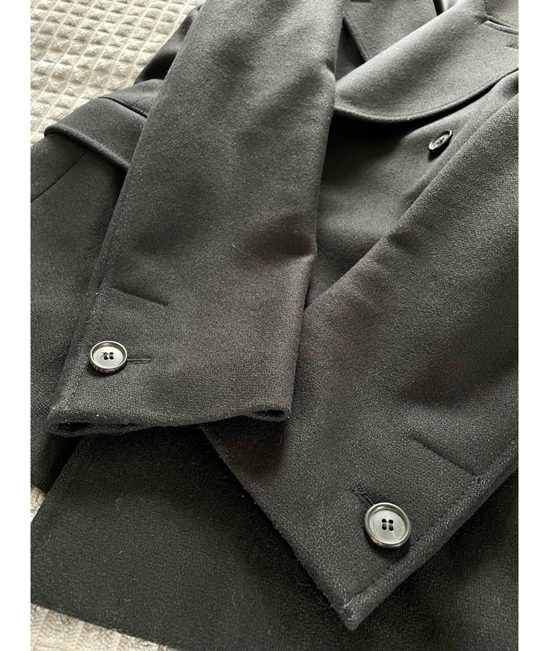 MIU MIU Черное шерстяное пальто, фото 6