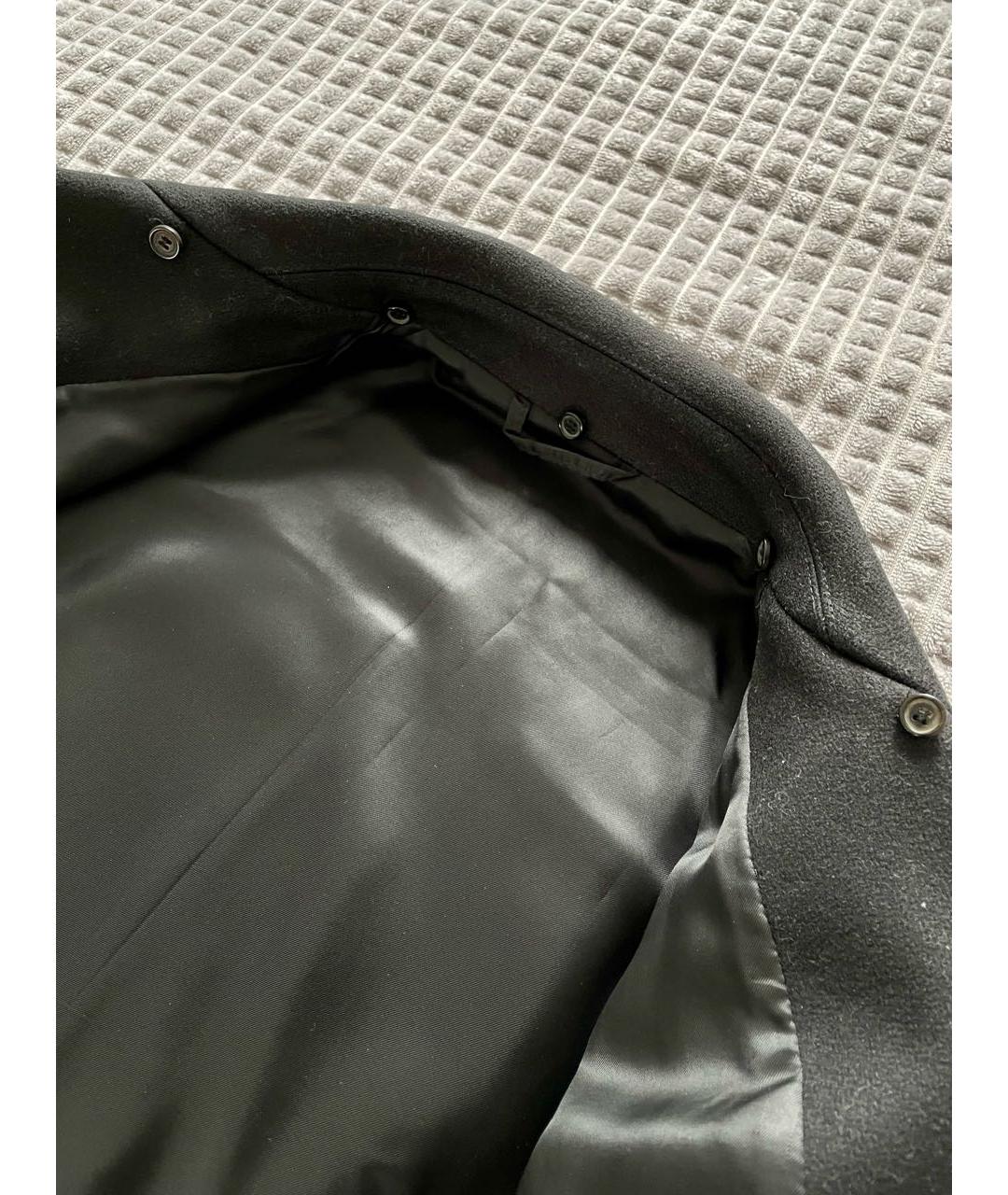 MIU MIU Черное шерстяное пальто, фото 7