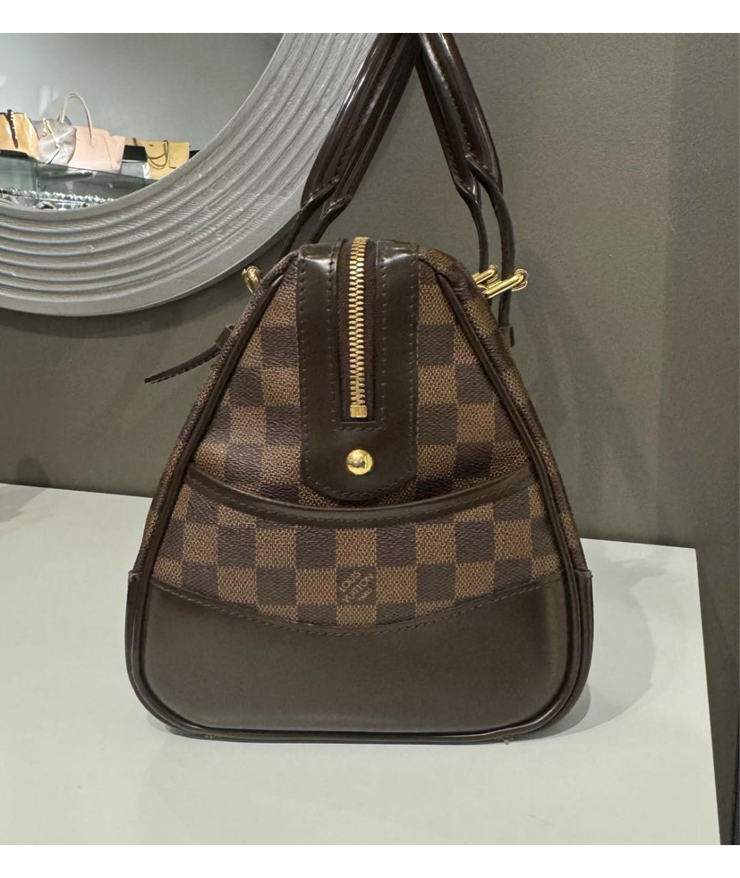 LOUIS VUITTON Коричневая сумка с короткими ручками, фото 3