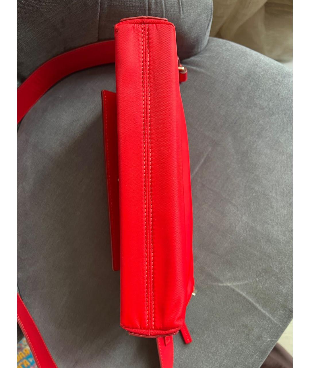 JACQUEMUS Красная синтетическая сумка через плечо, фото 8