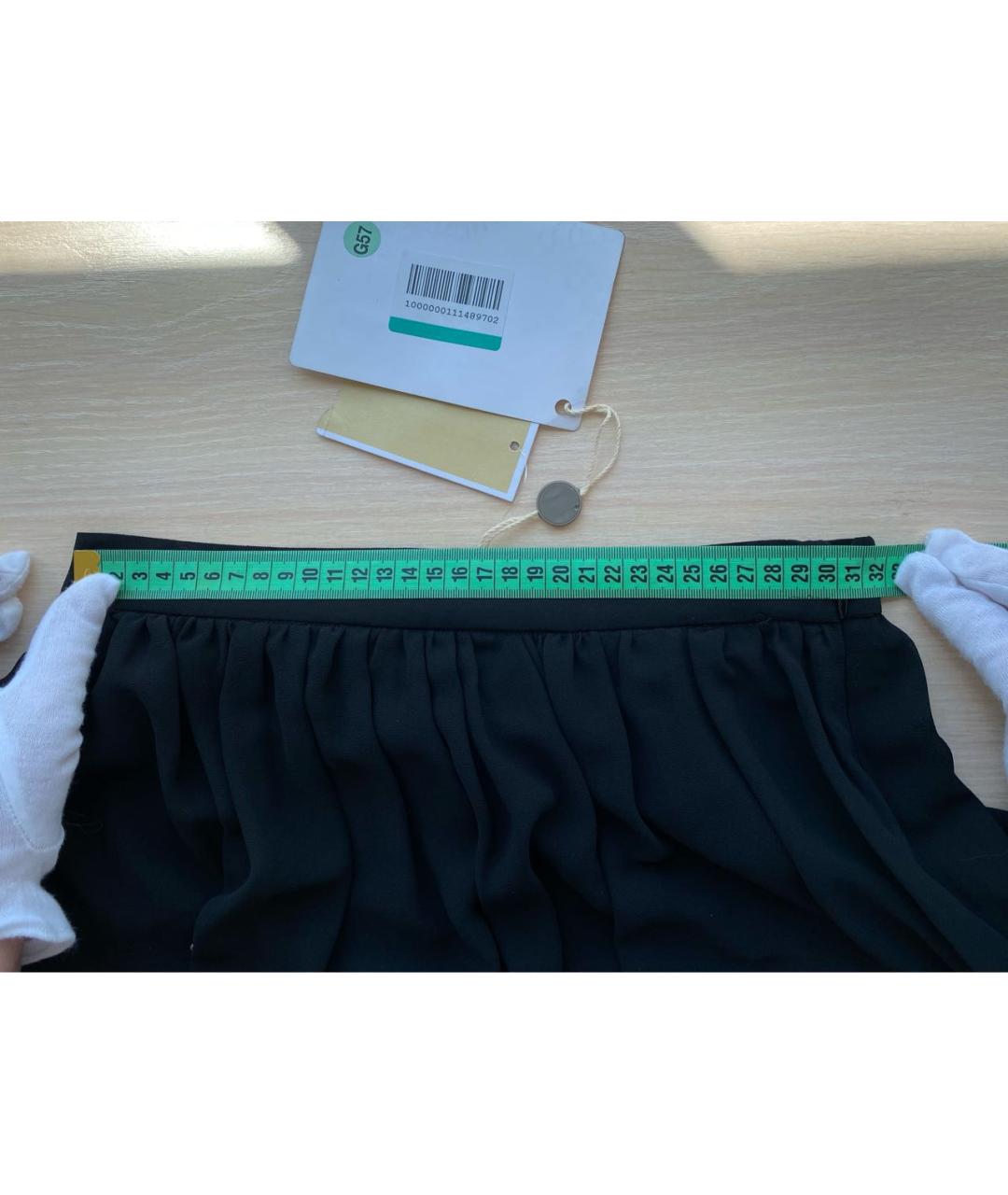 MICHAEL MICHAEL KORS Черная полиэстеровая юбка мини, фото 6