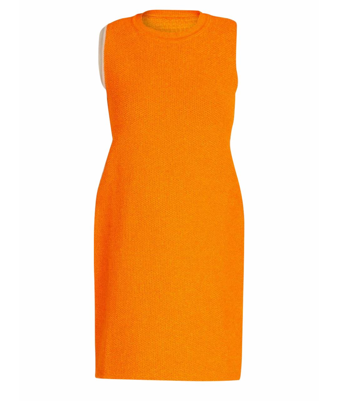 JACQUEMUS Оранжевое хлопко-эластановое платье, фото 1
