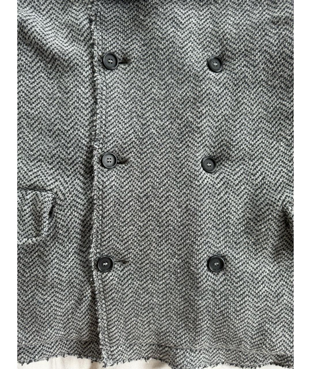 DOLCE&GABBANA Антрацитовое шерстяное пальто, фото 4