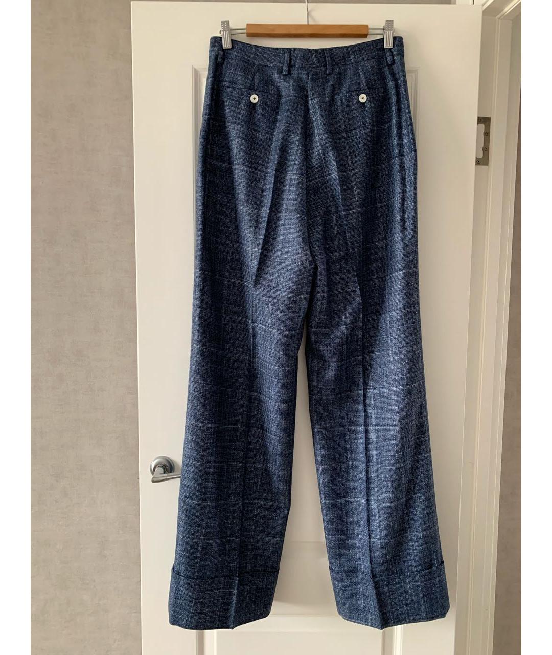 KITON Синий кашемировый костюм с брюками, фото 3