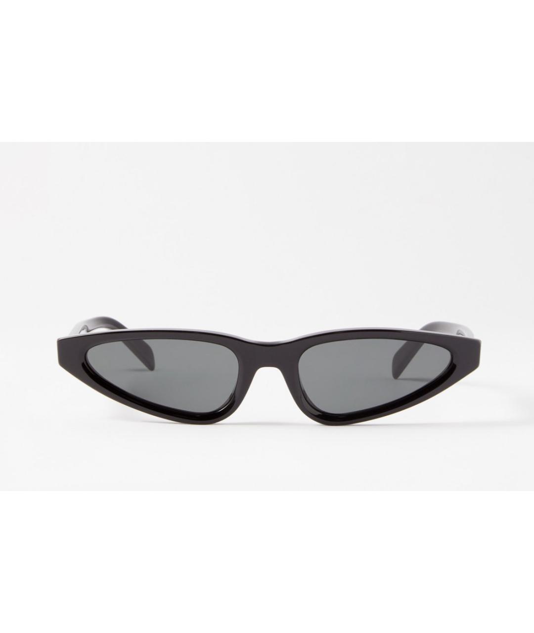 CELINE PRE-OWNED Черные пластиковые солнцезащитные очки, фото 10