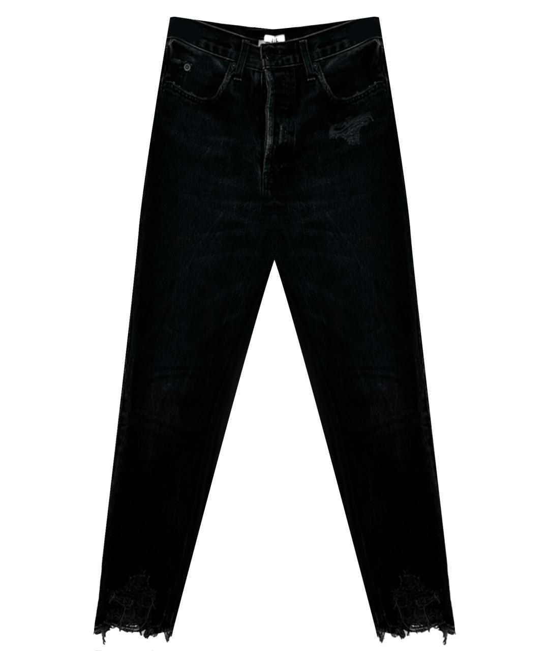 AGOLDE Антрацитовые хлопковые джинсы слим, фото 1