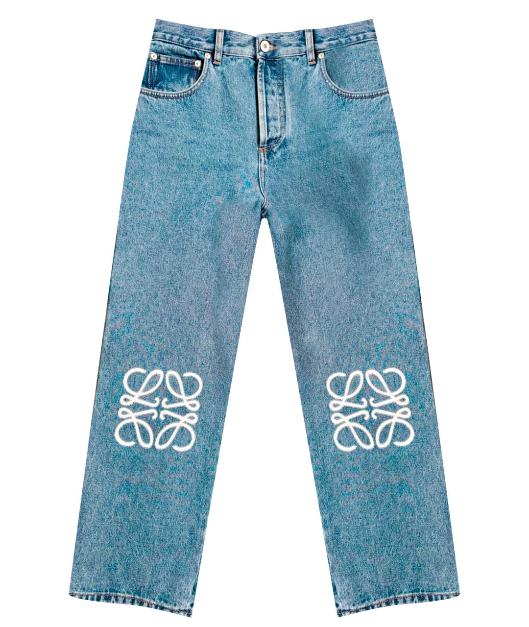 LOEWE Голубые прямые джинсы, фото 1