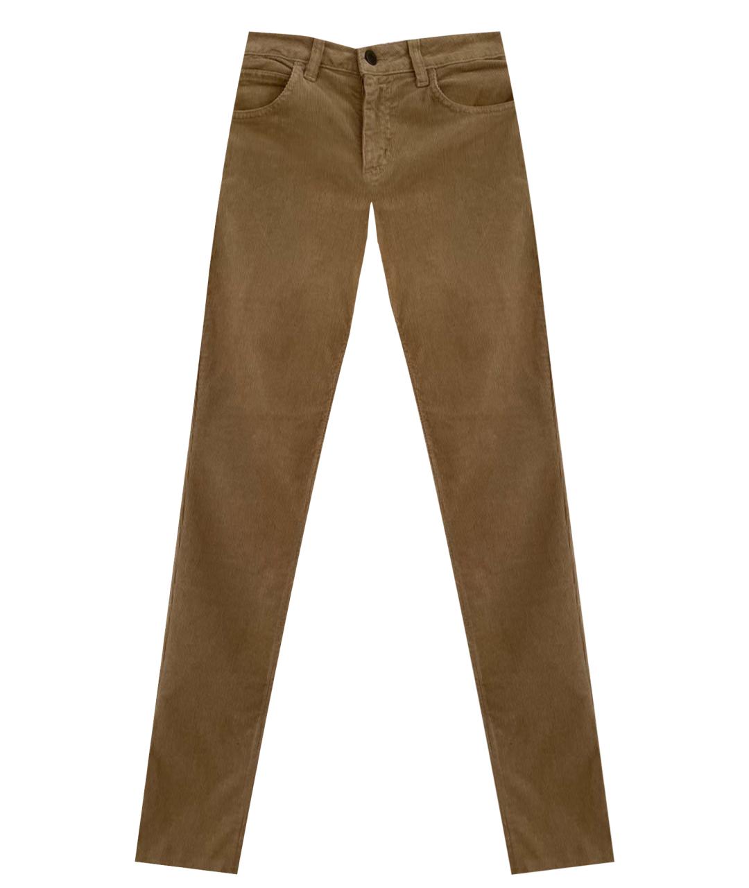 CERRUTI 1881 Бежевые хлопко-эластановые джинсы слим, фото 1