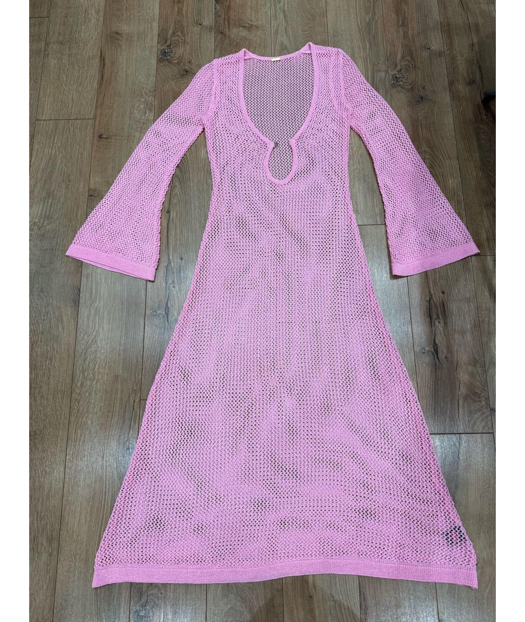 DODO BAR OR Розовое полиэстеровое платье, фото 6