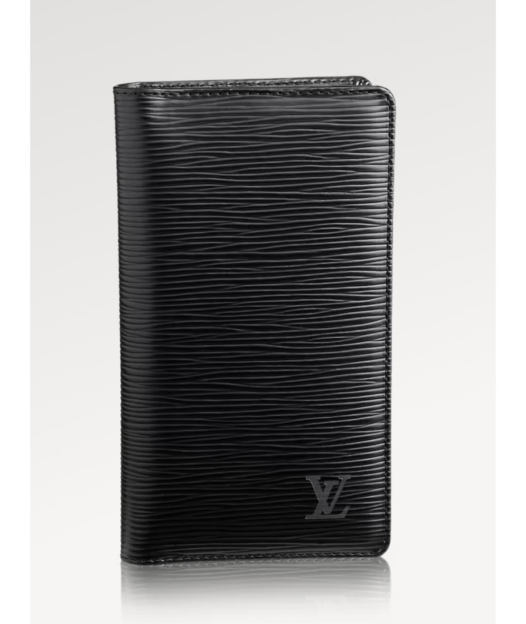 LOUIS VUITTON PRE-OWNED Черный кожаный кошелек, фото 10