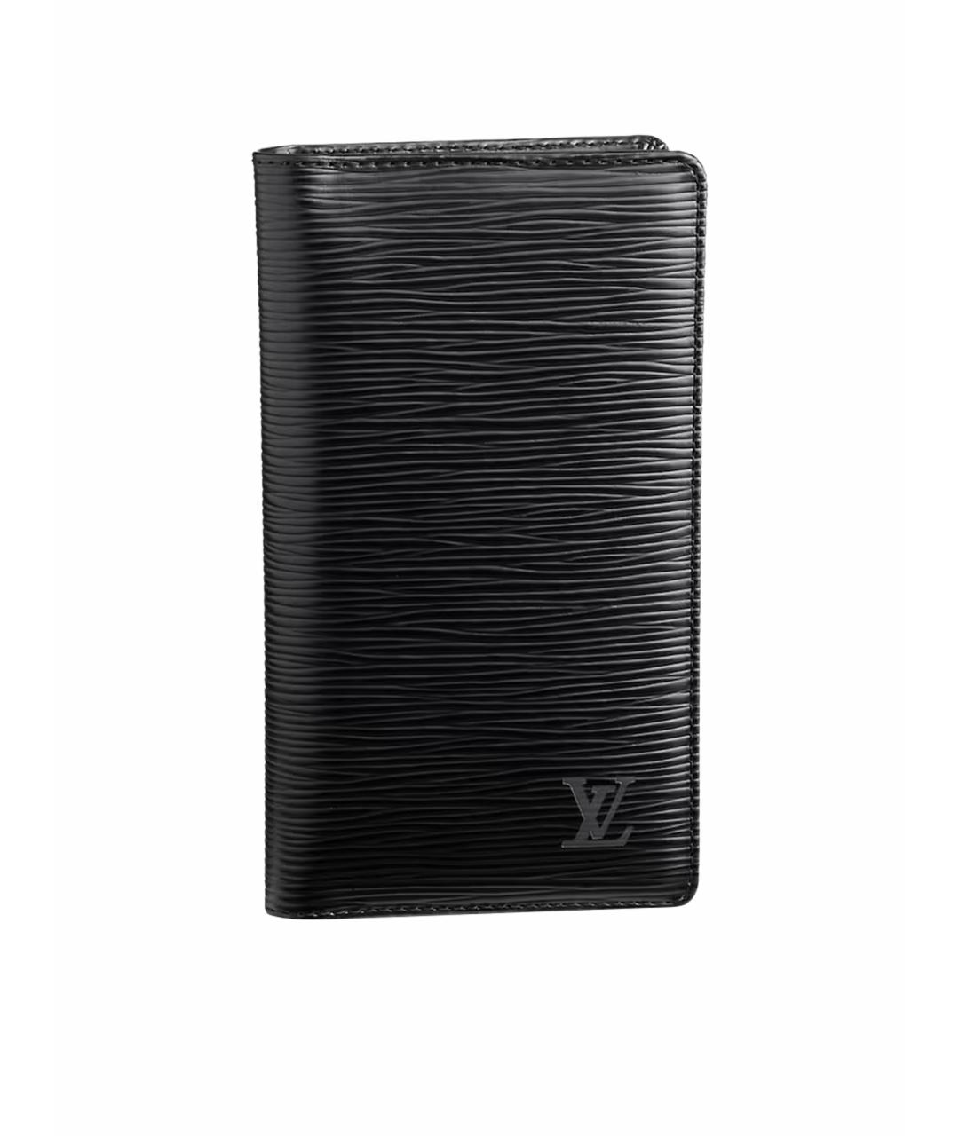 LOUIS VUITTON PRE-OWNED Черный кожаный кошелек, фото 1