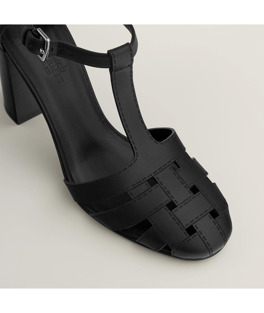 HERMES PRE-OWNED Черные кожаные туфли, фото 5