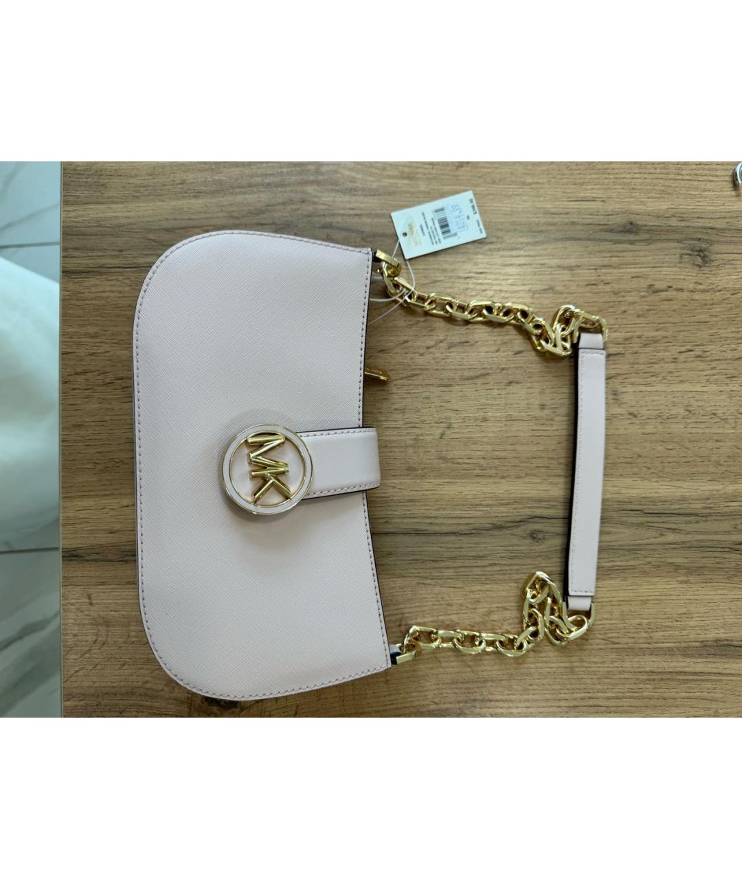 MICHAEL KORS Розовая сумка с короткими ручками из искусственной кожи, фото 7