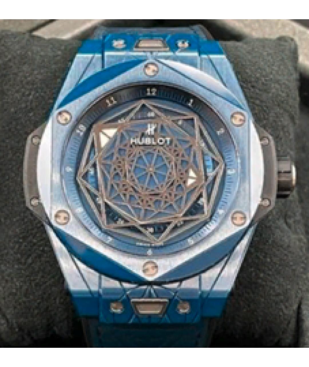 HUBLOT Синие керамические часы, фото 2