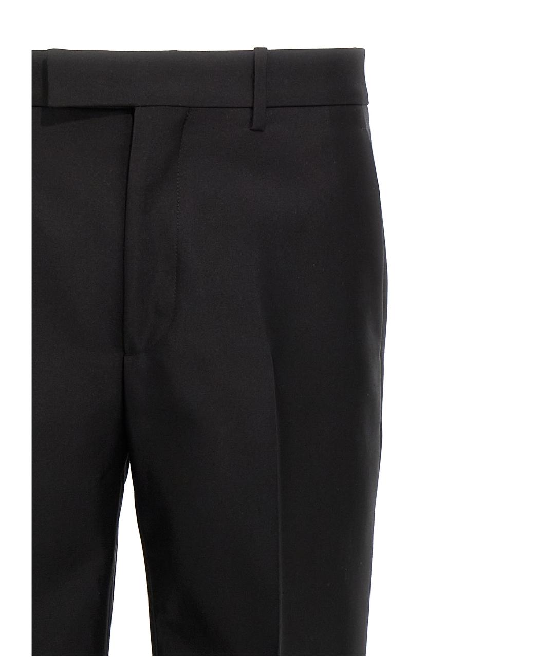 BURBERRY Черные шерстяные классические брюки, фото 3