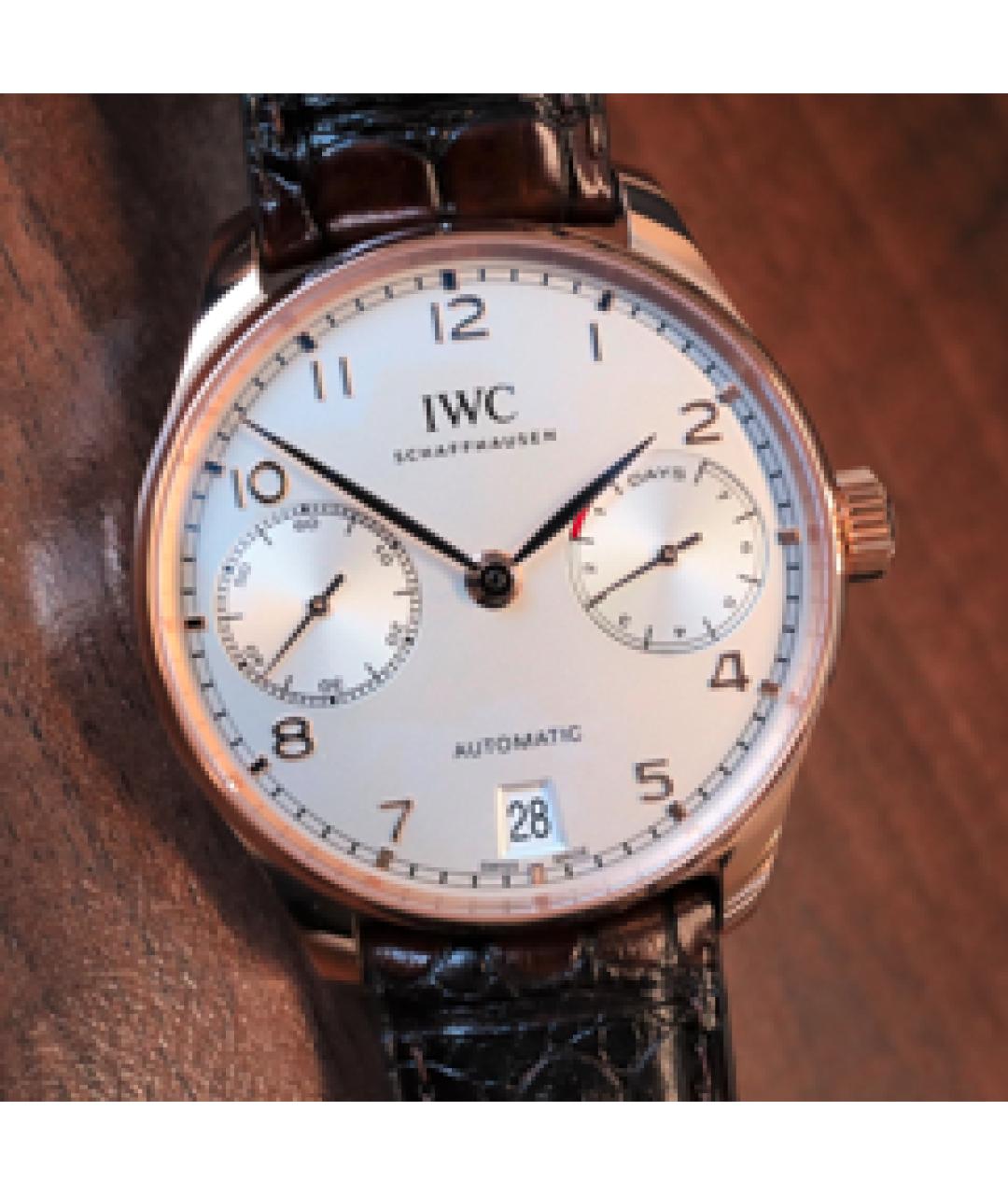 IWC Schaffhausen Серебряные часы из розового золота, фото 2