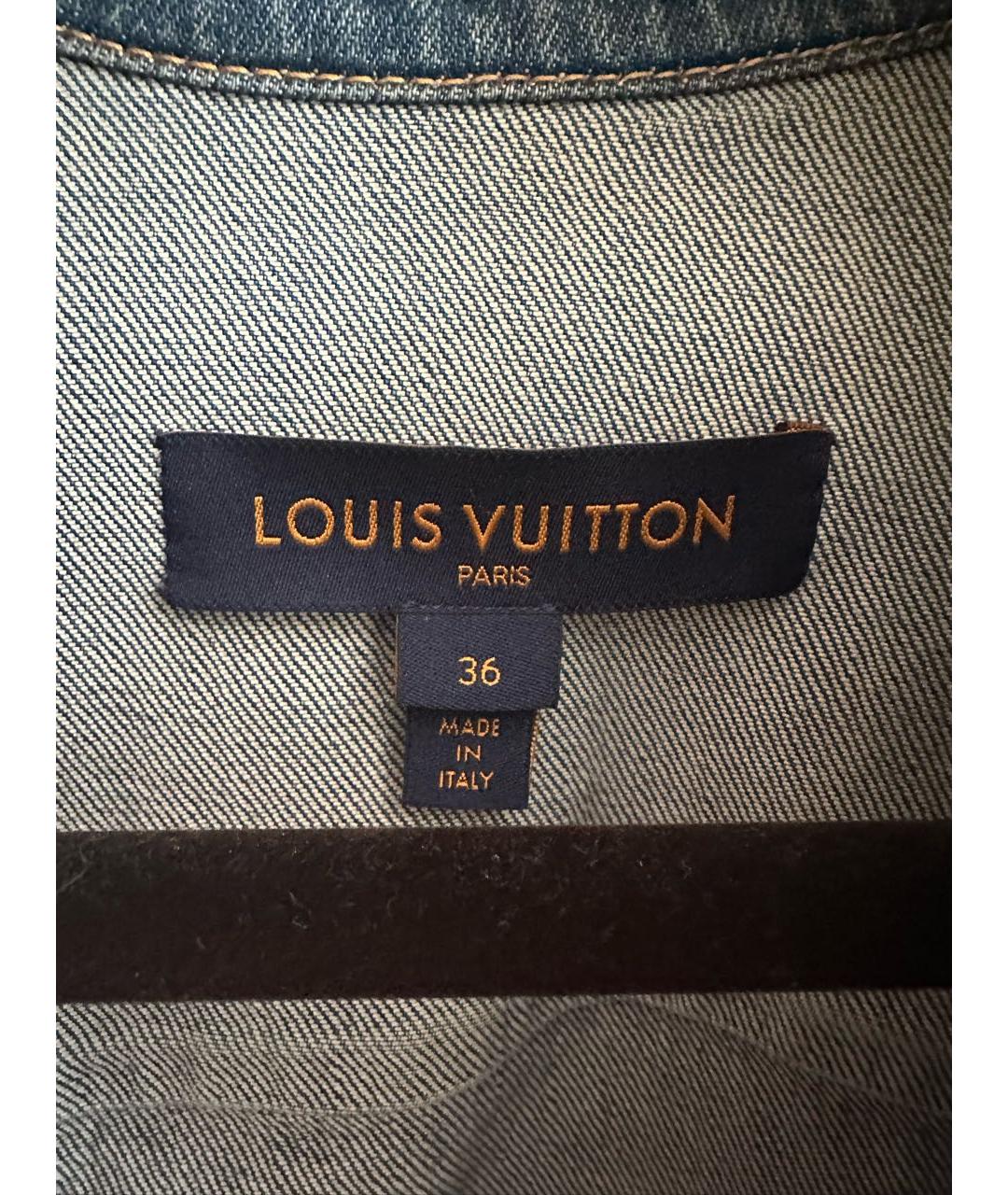 LOUIS VUITTON PRE-OWNED Синий деним жакет/пиджак, фото 3