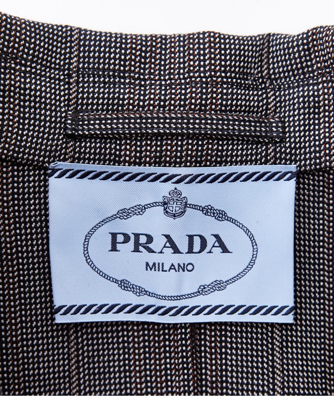 PRADA Серый шерстяной жакет/пиджак, фото 5