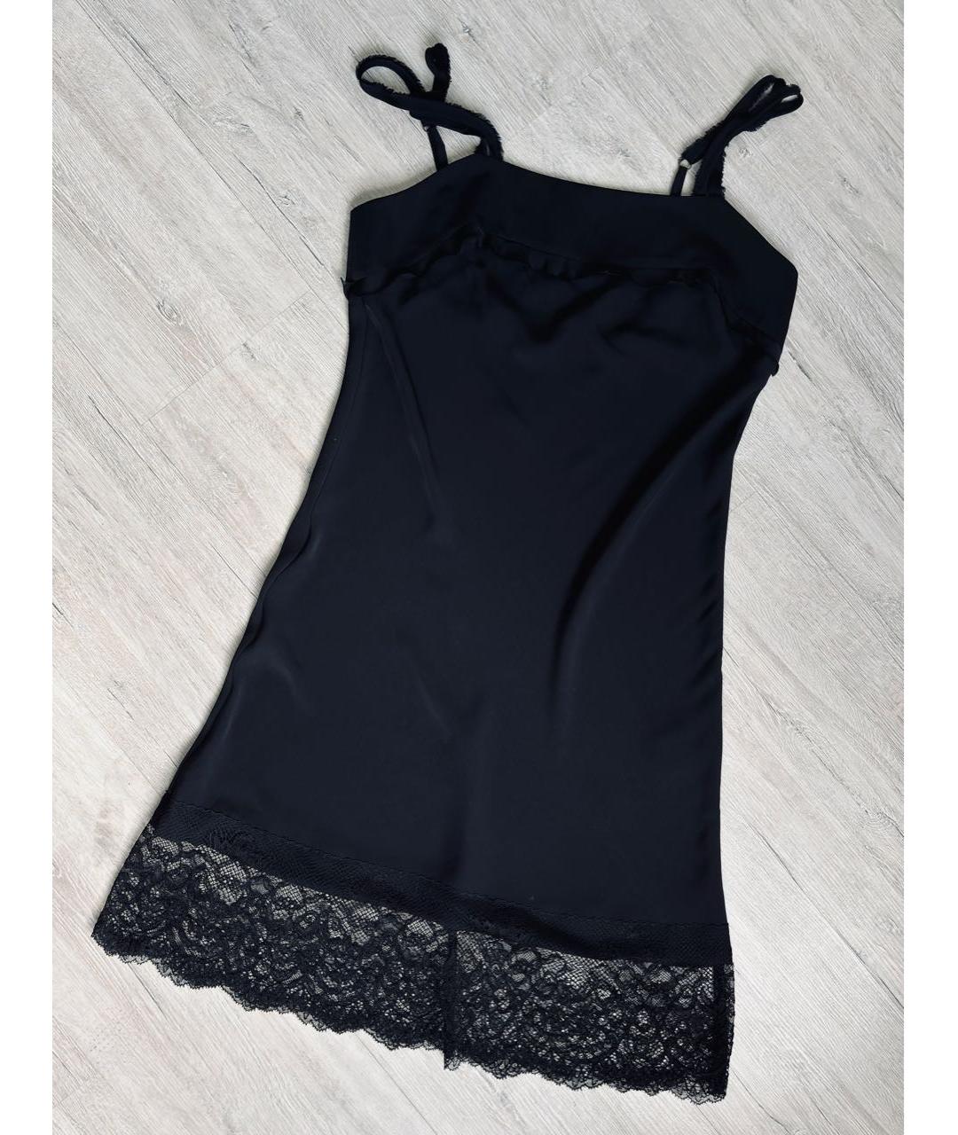 TWIN-SET Черное полиэстеровое платье, фото 5