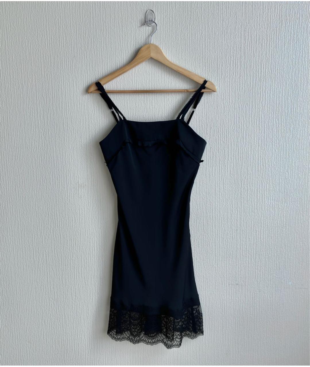 TWIN-SET Черное полиэстеровое платье, фото 9
