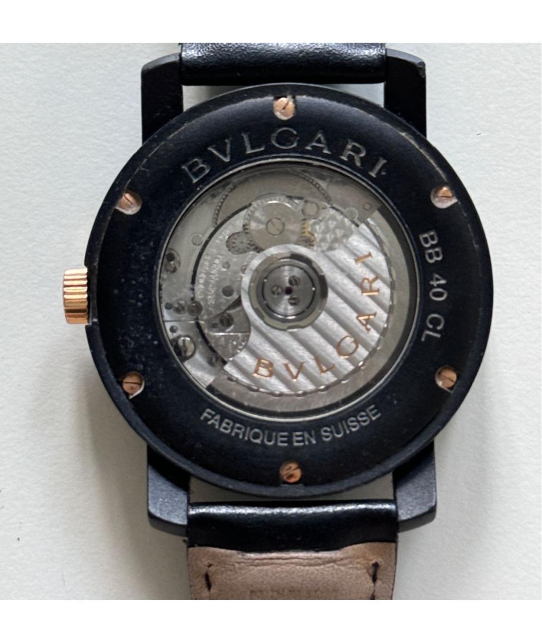 BVLGARI Черные часы, фото 2