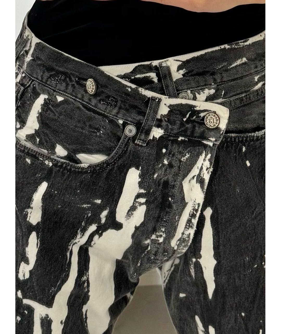 R13 Мульти хлопковые прямые джинсы, фото 5