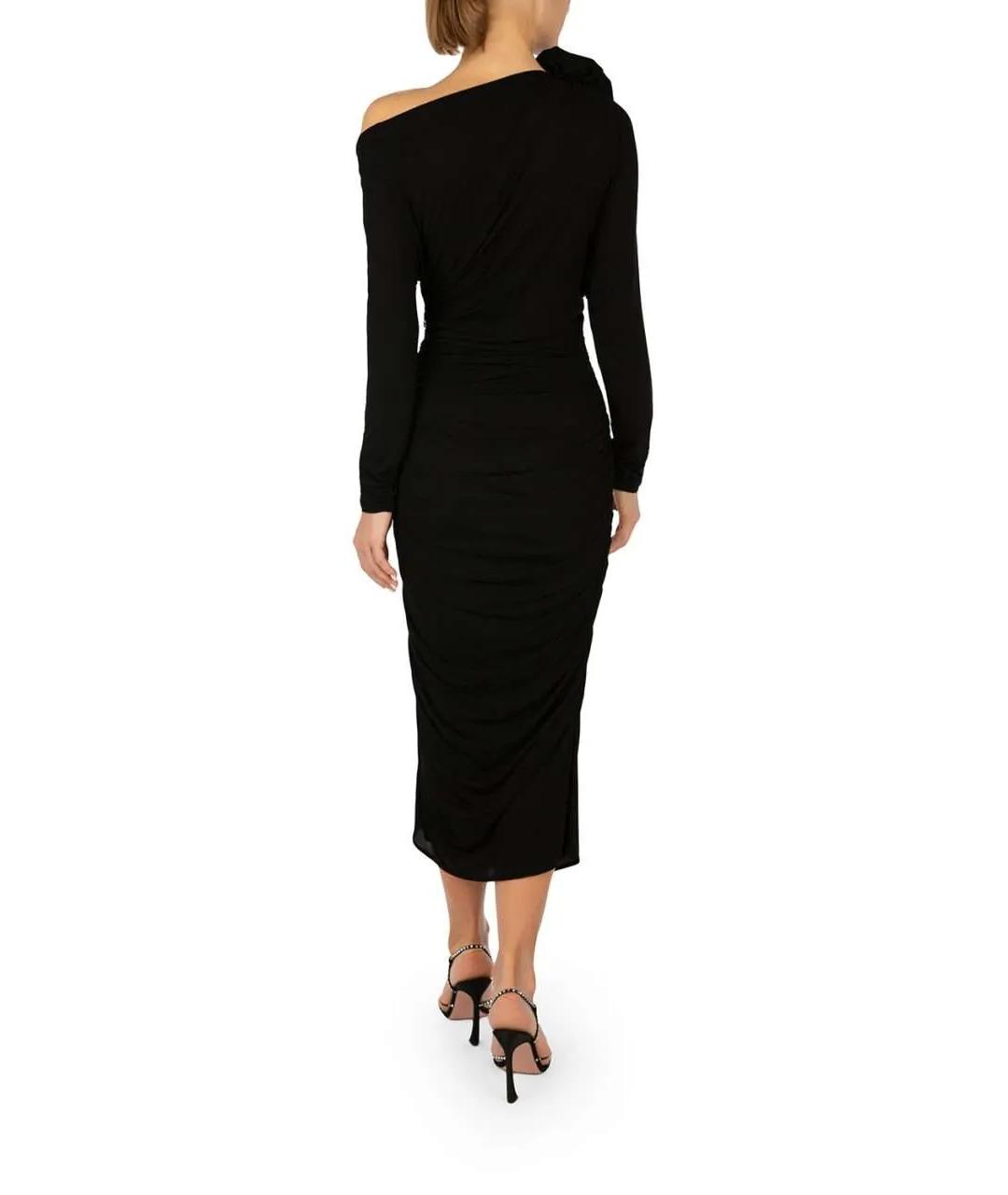 MAGDA BUTRYM Черное полиамидовое вечернее платье, фото 3