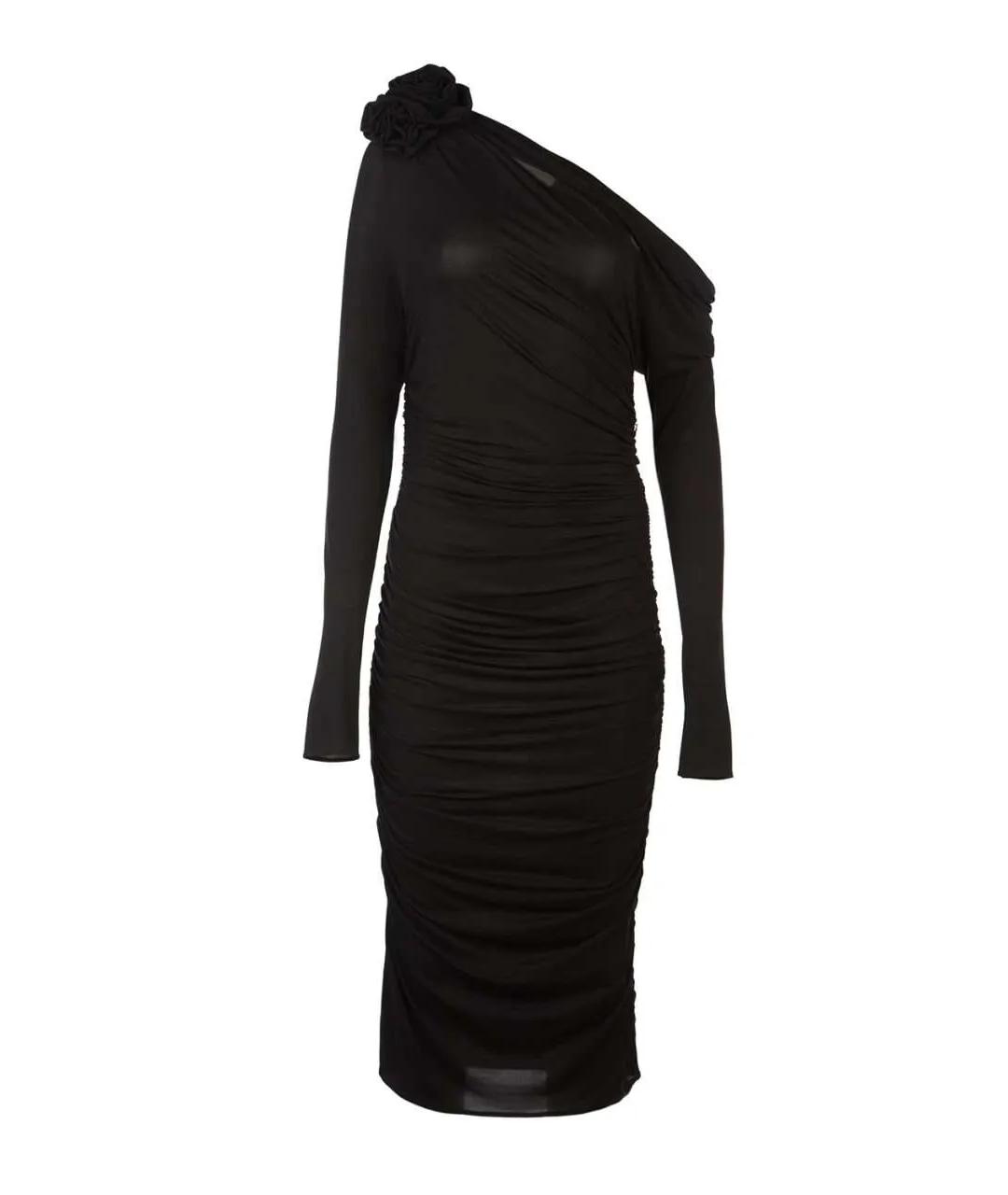 MAGDA BUTRYM Черное полиамидовое вечернее платье, фото 1