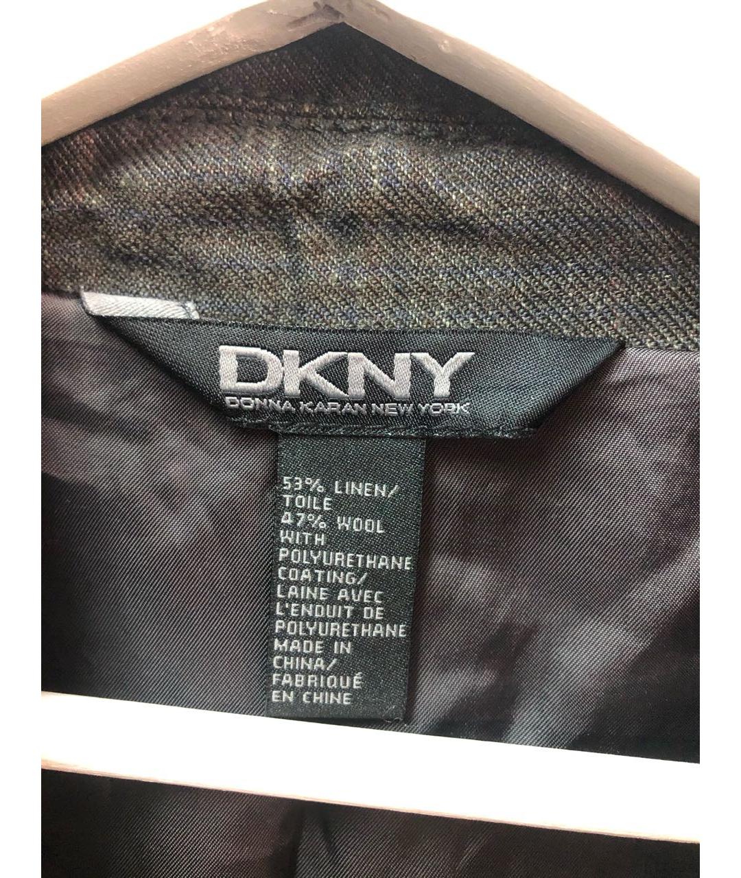 DKNY Серая льняная куртка, фото 3
