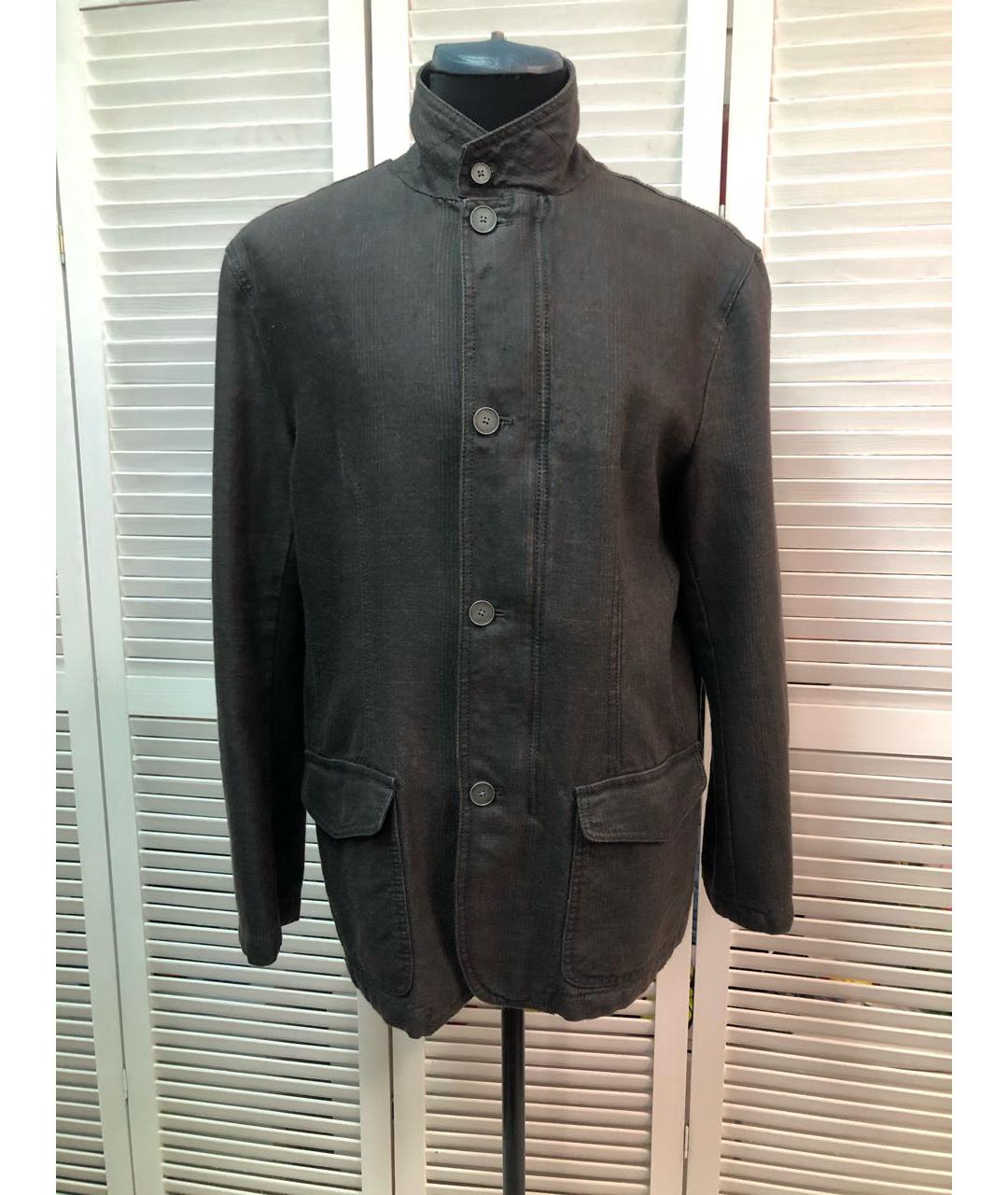 DKNY Серая льняная куртка, фото 9