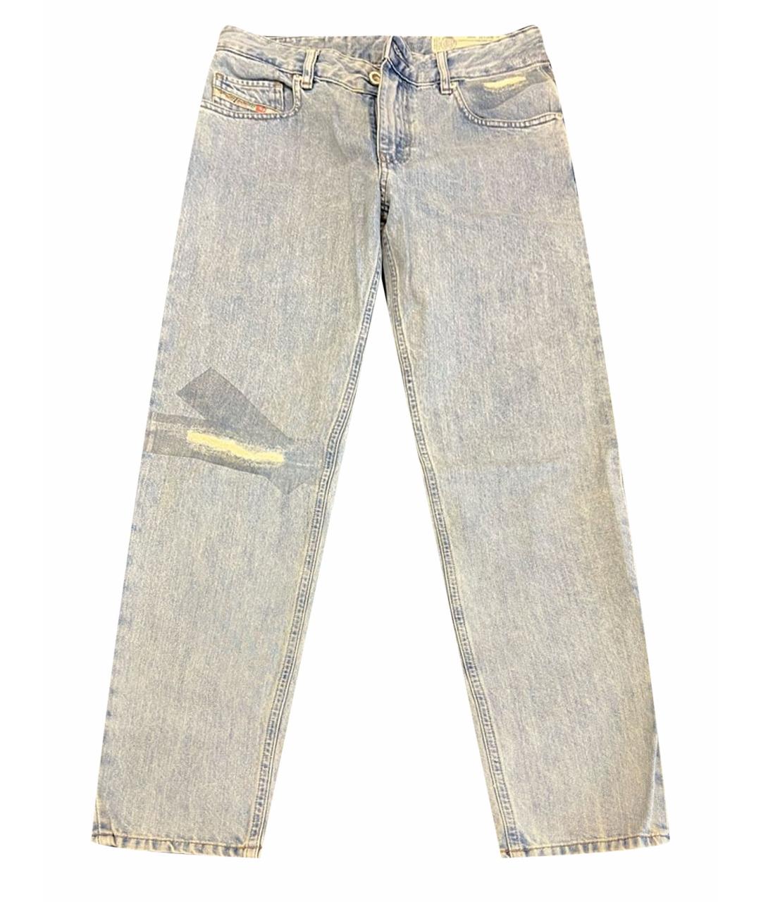 DIESEL Голубые хлопковые джинсы слим, фото 1