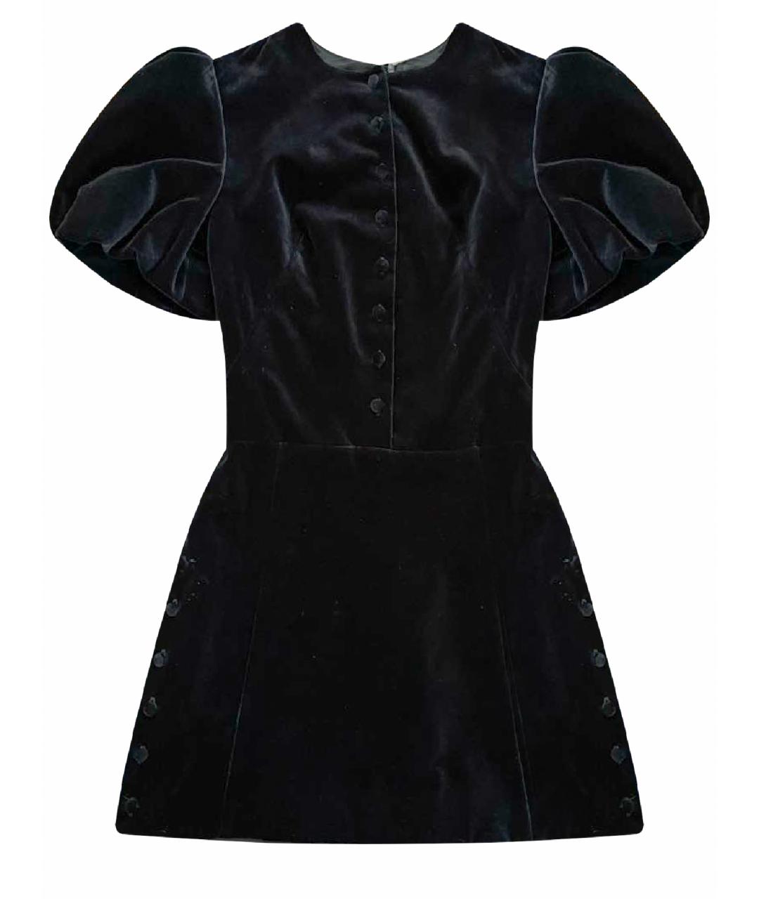 The Vampire's Wife Черное бархатное коктейльное платье, фото 1