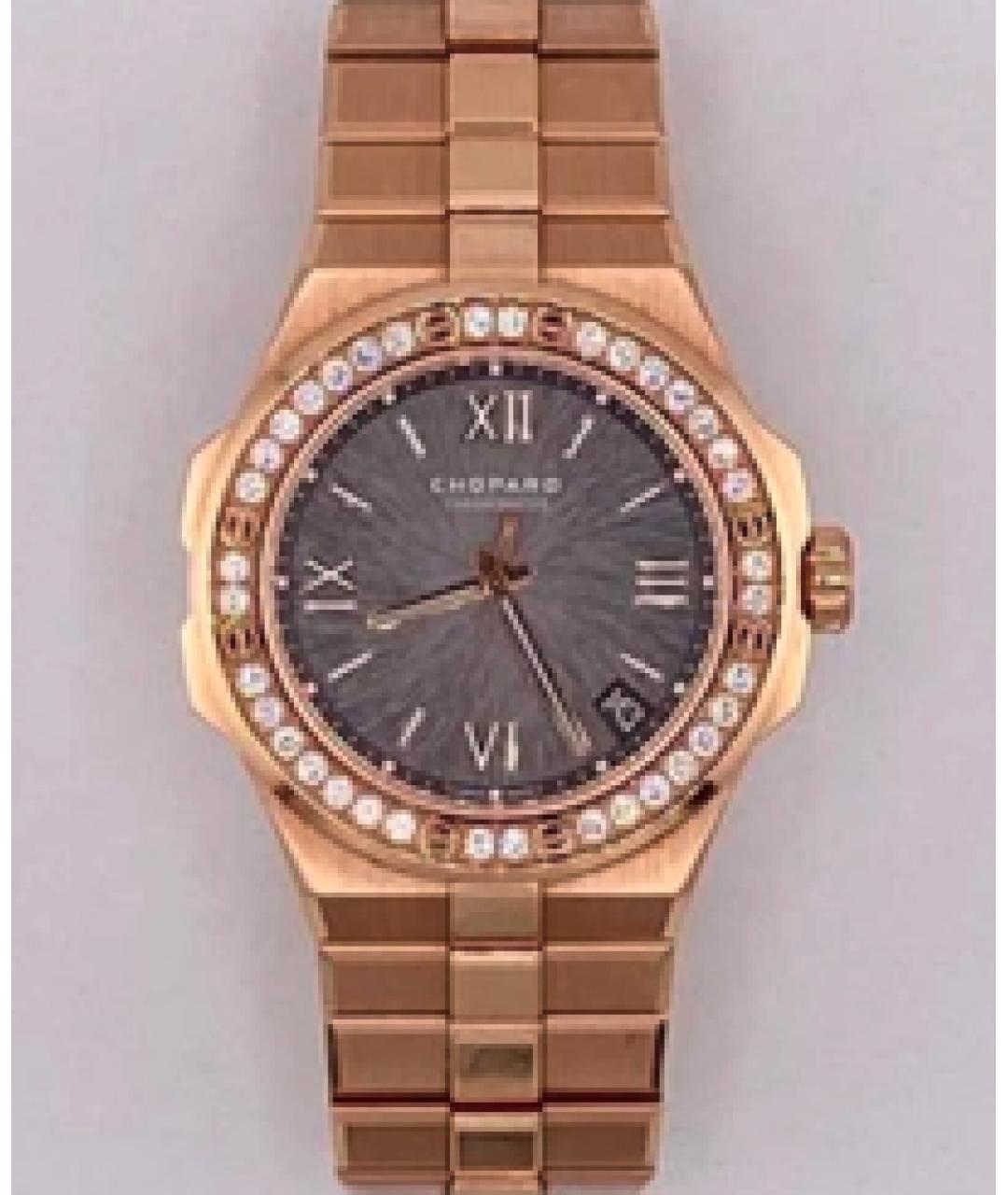 CHOPARD Антрацитовые часы из розового золота, фото 3