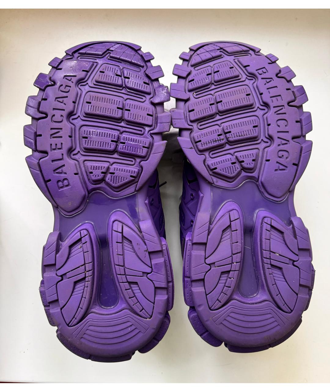 BALENCIAGA Фиолетовые низкие кроссовки / кеды, фото 6